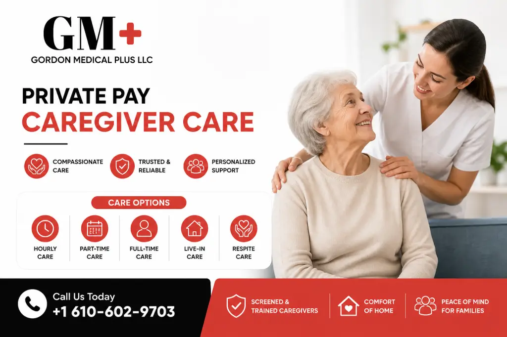 Private Pay Caregiver helping a senior at home